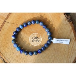 Bracelet boule 08mm lapis lazuli AB