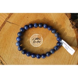 Bracelet boule 08mm sodalite Brésil A