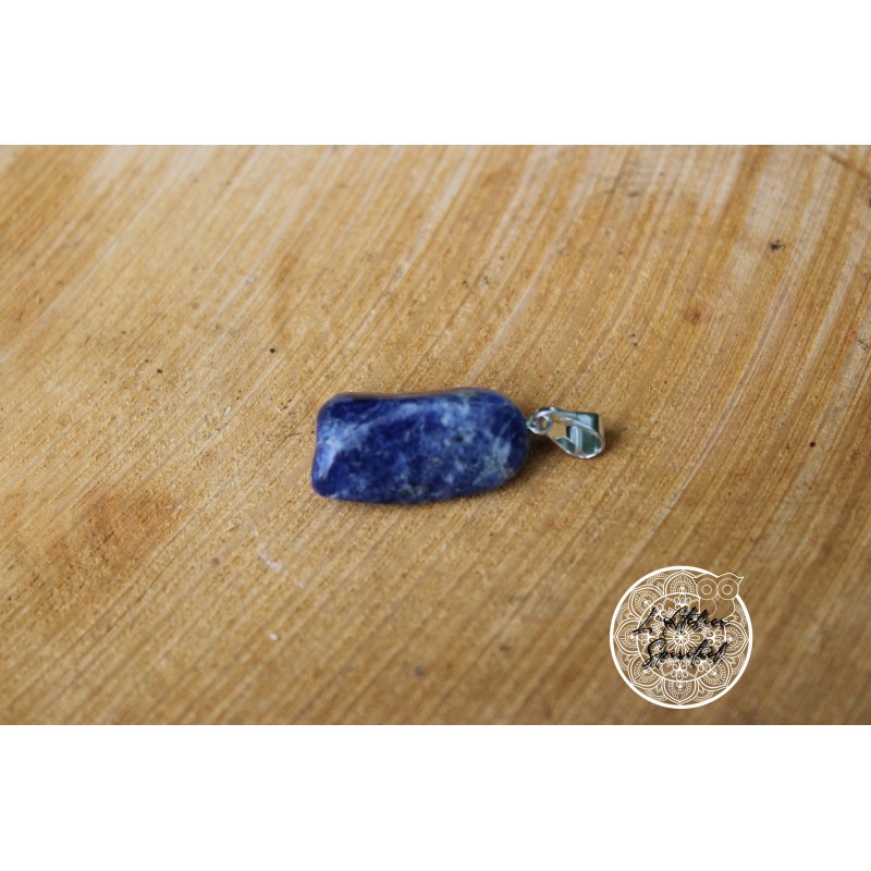 Pendentif pierre roulée sodalite A