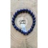 bracelet boules lapis lazuli aa