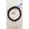 bracelet boule obsidienne noire