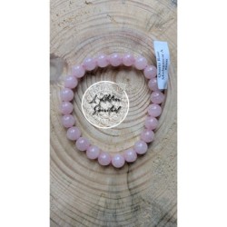 bracelet boule quartz rose